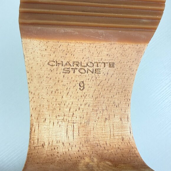 RARE NEW Charlotte Stone Isla Black Snakeskin Print Leather Clog Boots - Picture 12 of 13